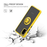 Wholesale Tuff Slim Armor Hybrid Ring Stand Case for Motorola Moto G Power (2020) (Yellow)